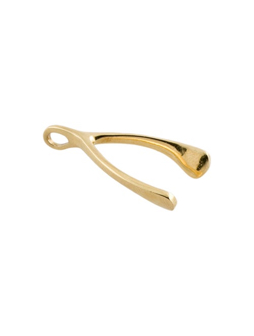 Jennifer Meyer 18K Wishbone Pendant