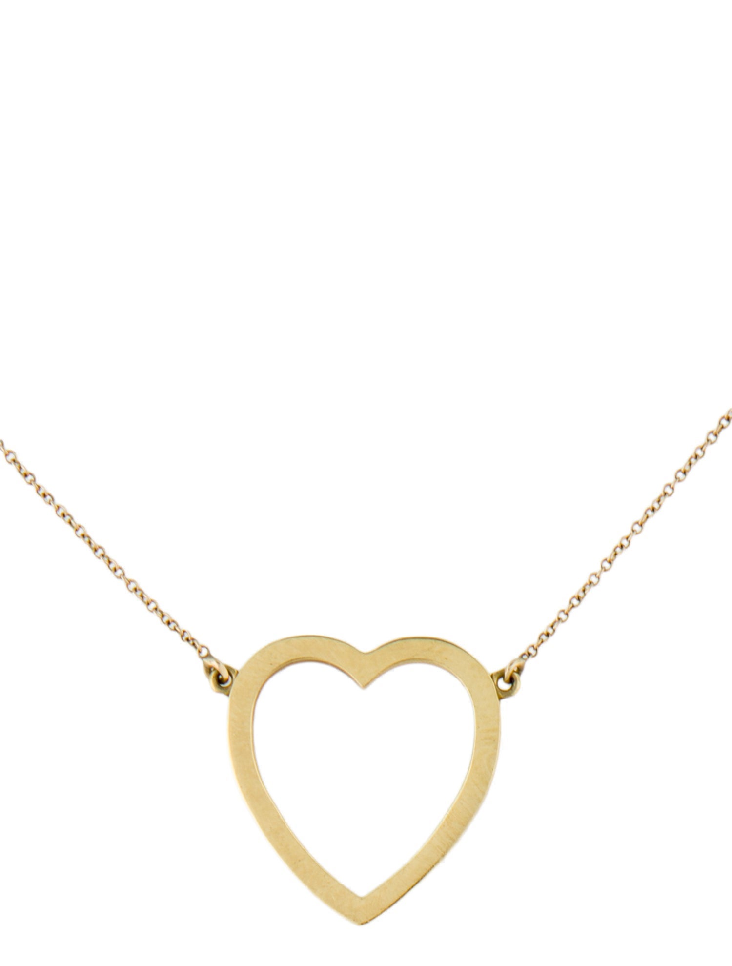 Jennifer Meyer 18K Large Open Heart Necklace