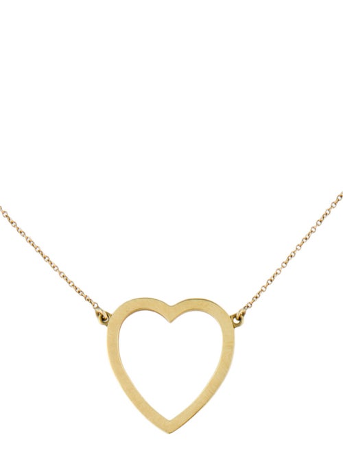 Jennifer Meyer 18K Large Open Heart Necklace