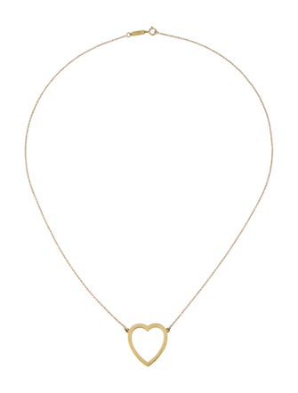 Jennifer Meyer 18K Large Open Heart Necklace