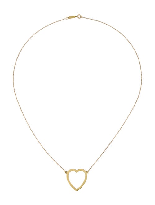 Jennifer Meyer 18K Large Open Heart Necklace