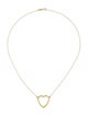 Jennifer Meyer 18K Large Open Heart Necklace