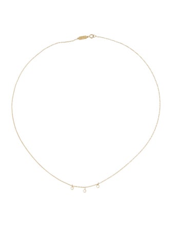 Jennifer Meyer 3 Mini Diamond Dangle Necklace