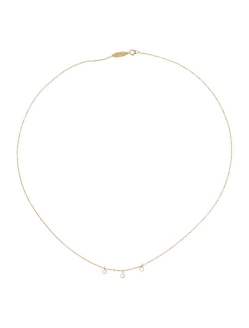 Jennifer Meyer 3 Mini Diamond Dangle Necklace