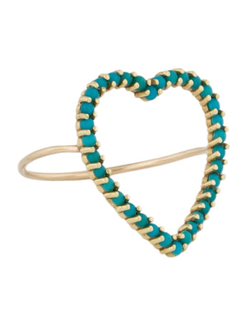 Jennifer Meyer 18K Turquoise Large Heart Ring