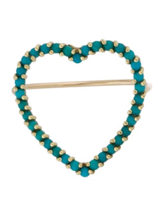 Jennifer Meyer 18K Turquoise Large Heart Ring