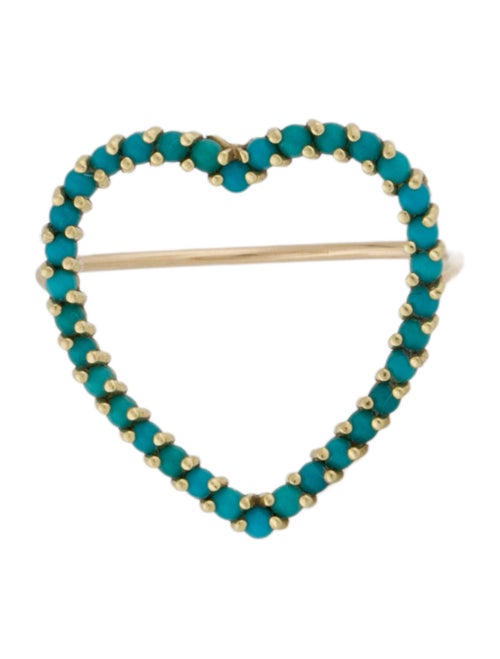 Jennifer Meyer 18K Turquoise Large Heart Ring