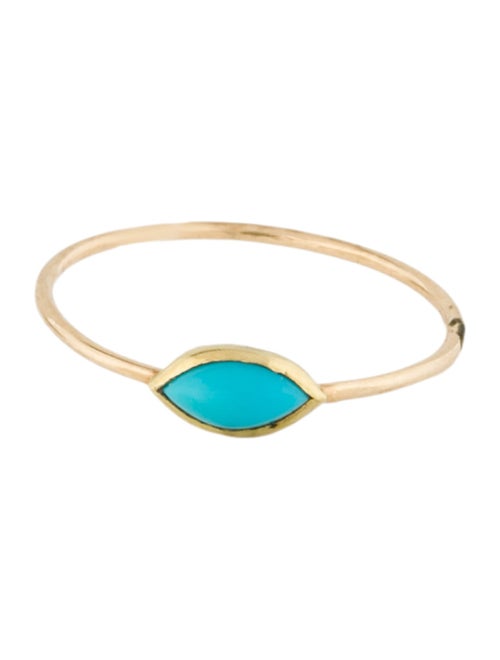 Jennifer Meyer 14K Turquoise Marquise Ring