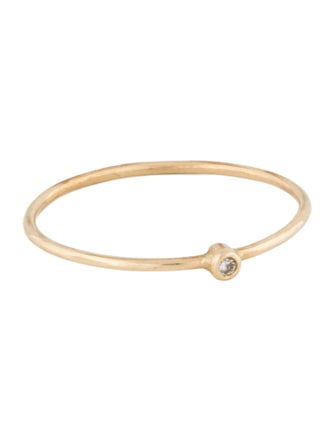 Jennifer Meyer 14K Diamond Thin Stacking Band