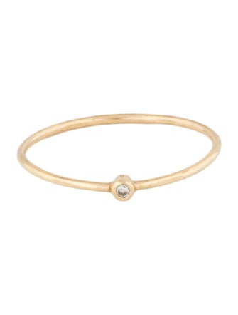 Jennifer Meyer 14K Diamond Thin Ring