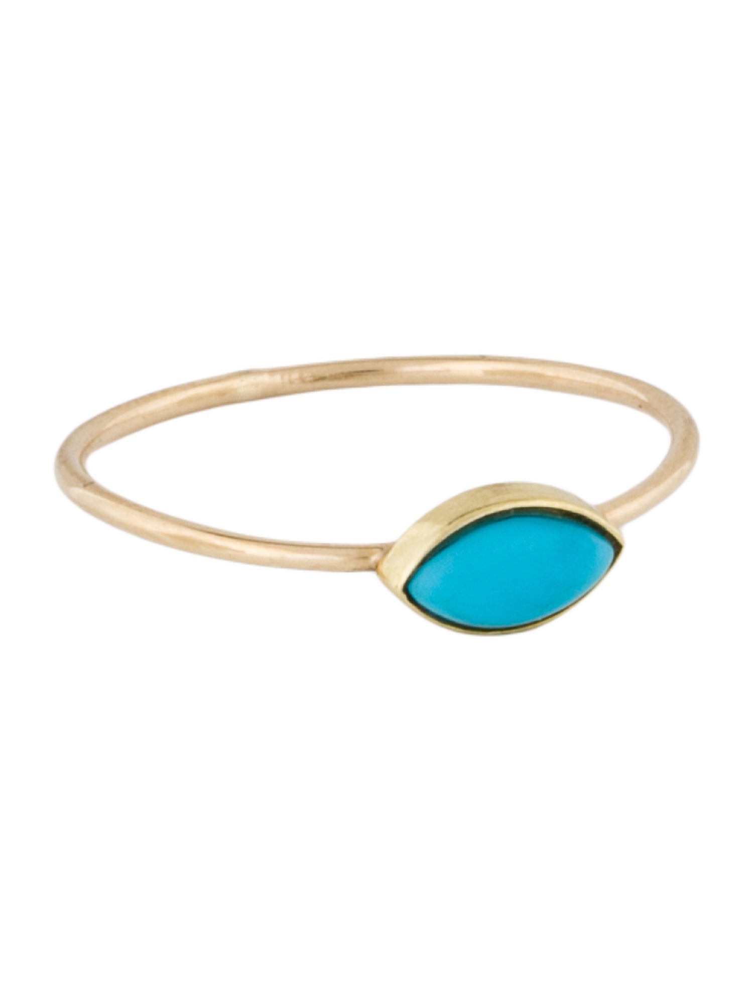 Jennifer Meyer 14K Turquoise Marquise Ring