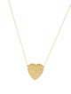 Jennifer Meyer Hammered Heart Pendant Necklace