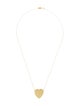 Jennifer Meyer Hammered Heart Pendant Necklace