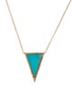 Jennifer Meyer 18K Diamond-Accented Turquoise Pendant Necklace