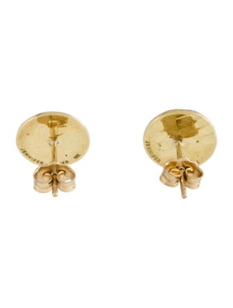 Jennifer Meyer Mini Hammered Disc Stud Earrings