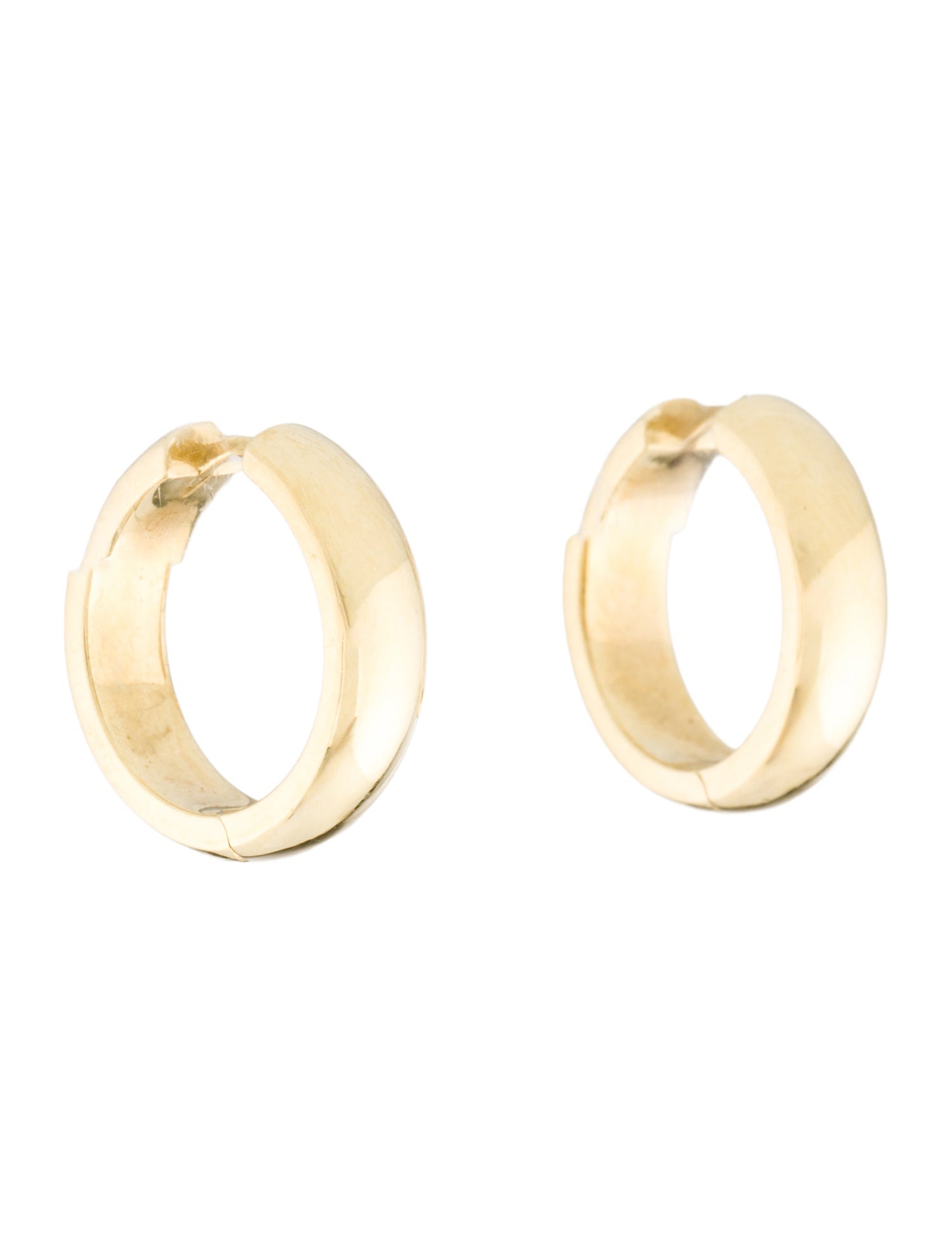 Jennifer Meyer 18K Wide Huggie Earrings