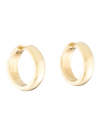 Jennifer Meyer 18K Wide Huggie Earrings