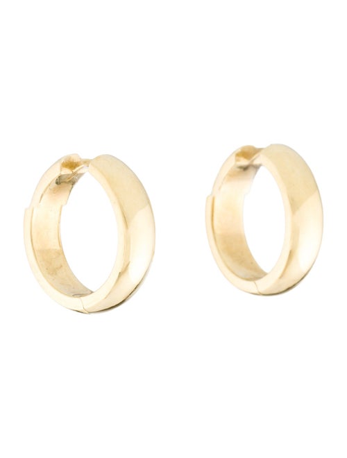 Jennifer Meyer 18K Wide Huggie Earrings
