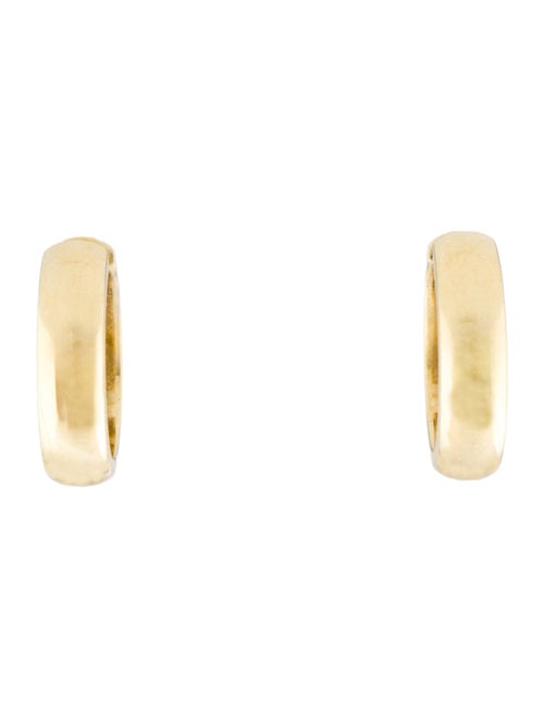 Jennifer Meyer 18K Wide Huggie Earrings