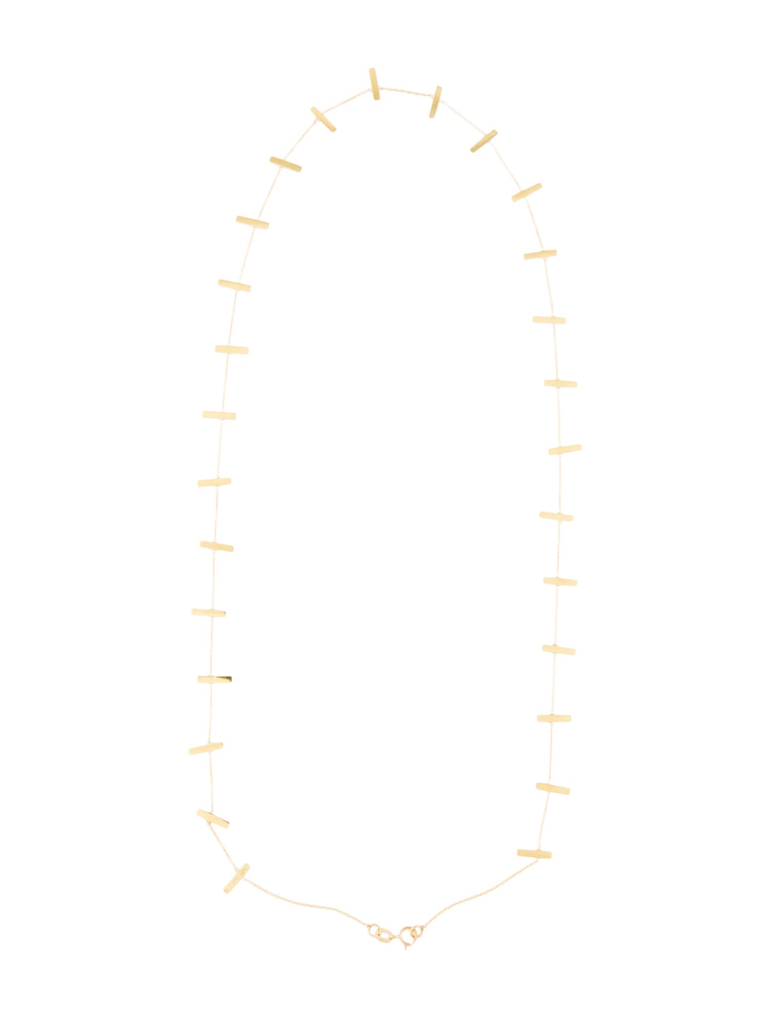 Jennifer Meyer 18K Cross Bar Necklace