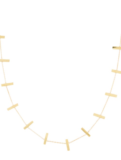 Jennifer Meyer 18K Cross Bar Necklace