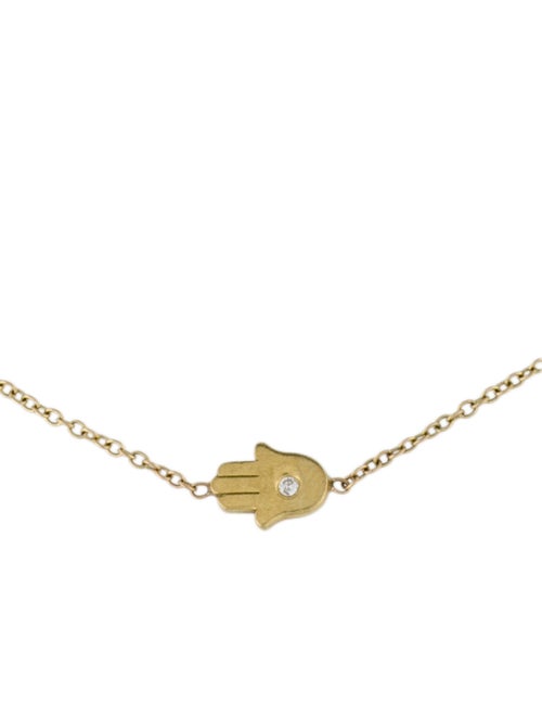 Jennifer Meyer 18K Diamond Mini Hamsa Bracelet