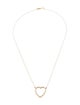 Jennifer Meyer 14K Diamond Heart Pendant Necklace