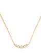 Jennifer Meyer 18K Diamond 5 Illusion Set Pendant Necklace
