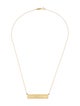 Jennifer Meyer Yellow Gold Name Plate Necklace