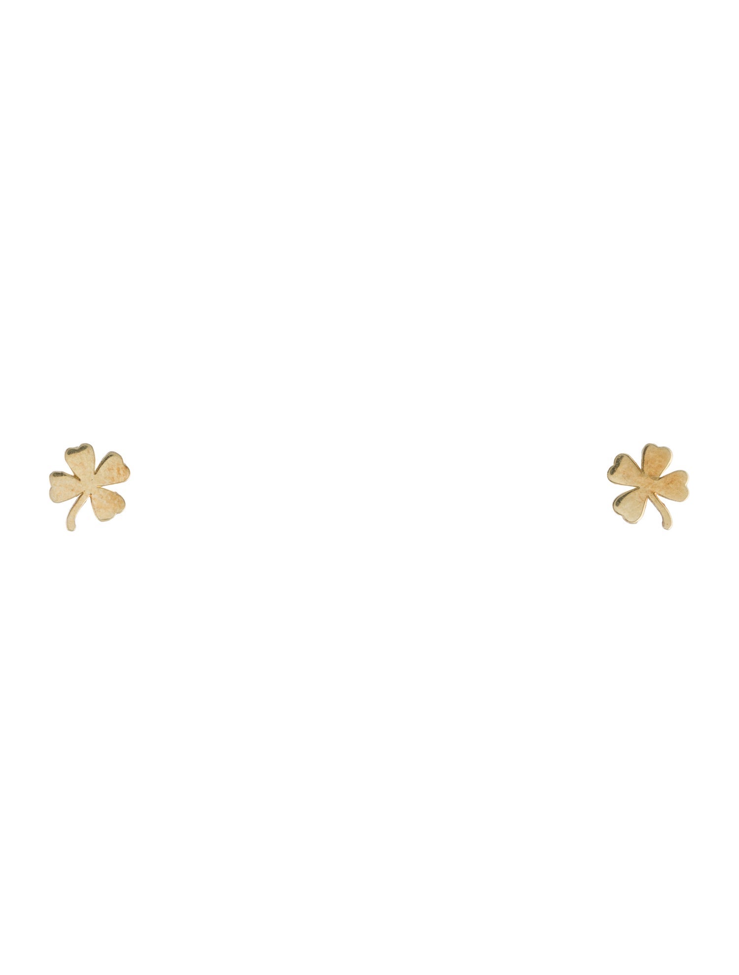 Jennifer Meyer 18K Mini Clover Stud Earrings