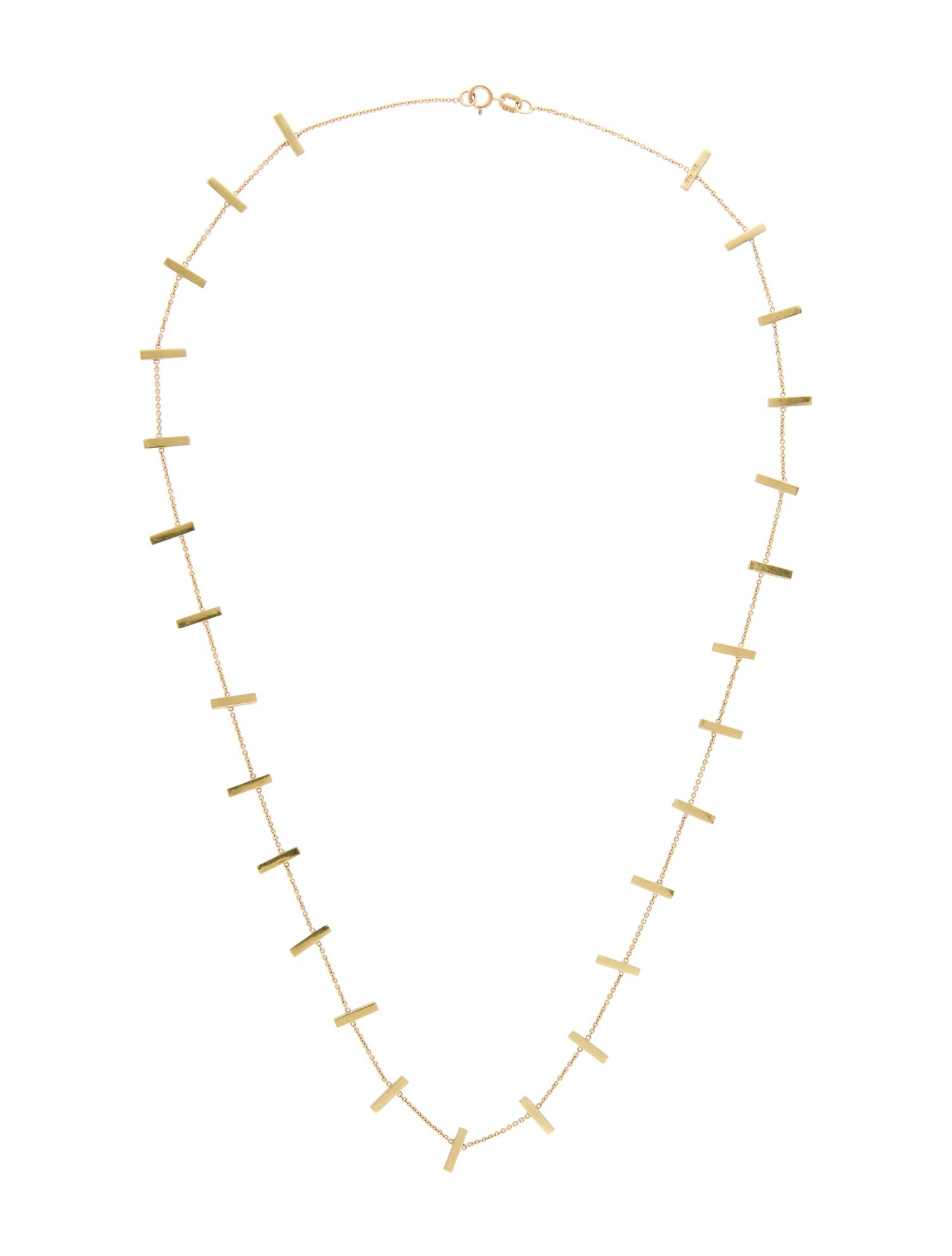 Jennifer Meyer 18K Cross Bar Necklace
