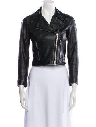 Jennifer Meyer Leather Biker Jacket