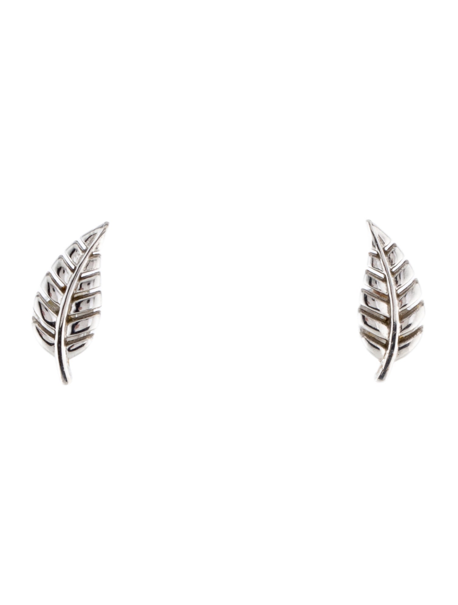 Jennifer Meyer 18K Mini Leaf Stud Earrings