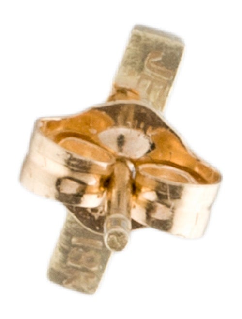 Jennifer Meyer 18K Single Bar Stud Earring