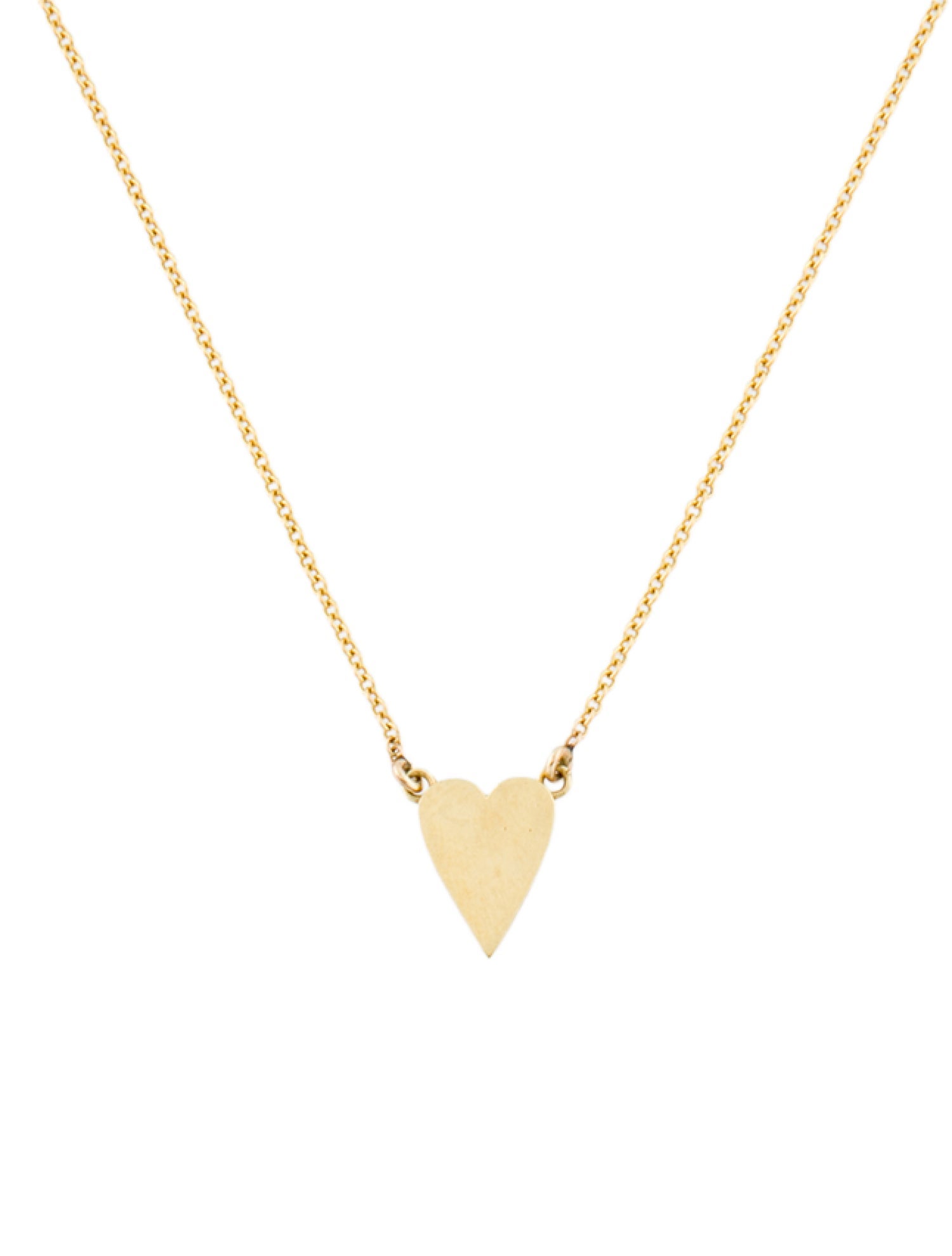 Jennifer Meyer Heart Pendant Necklace