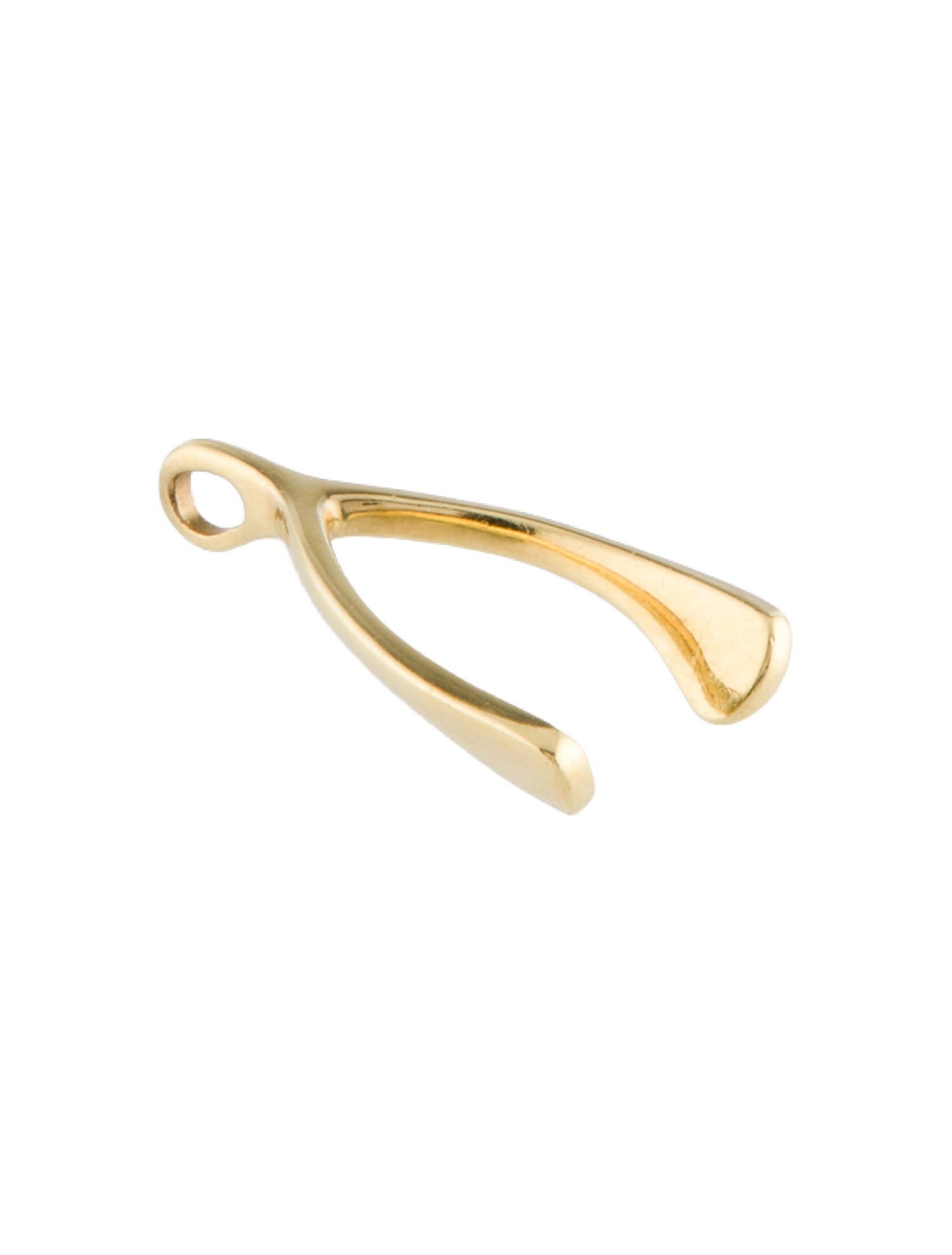 Jennifer Meyer 18K Wishbone Pendant