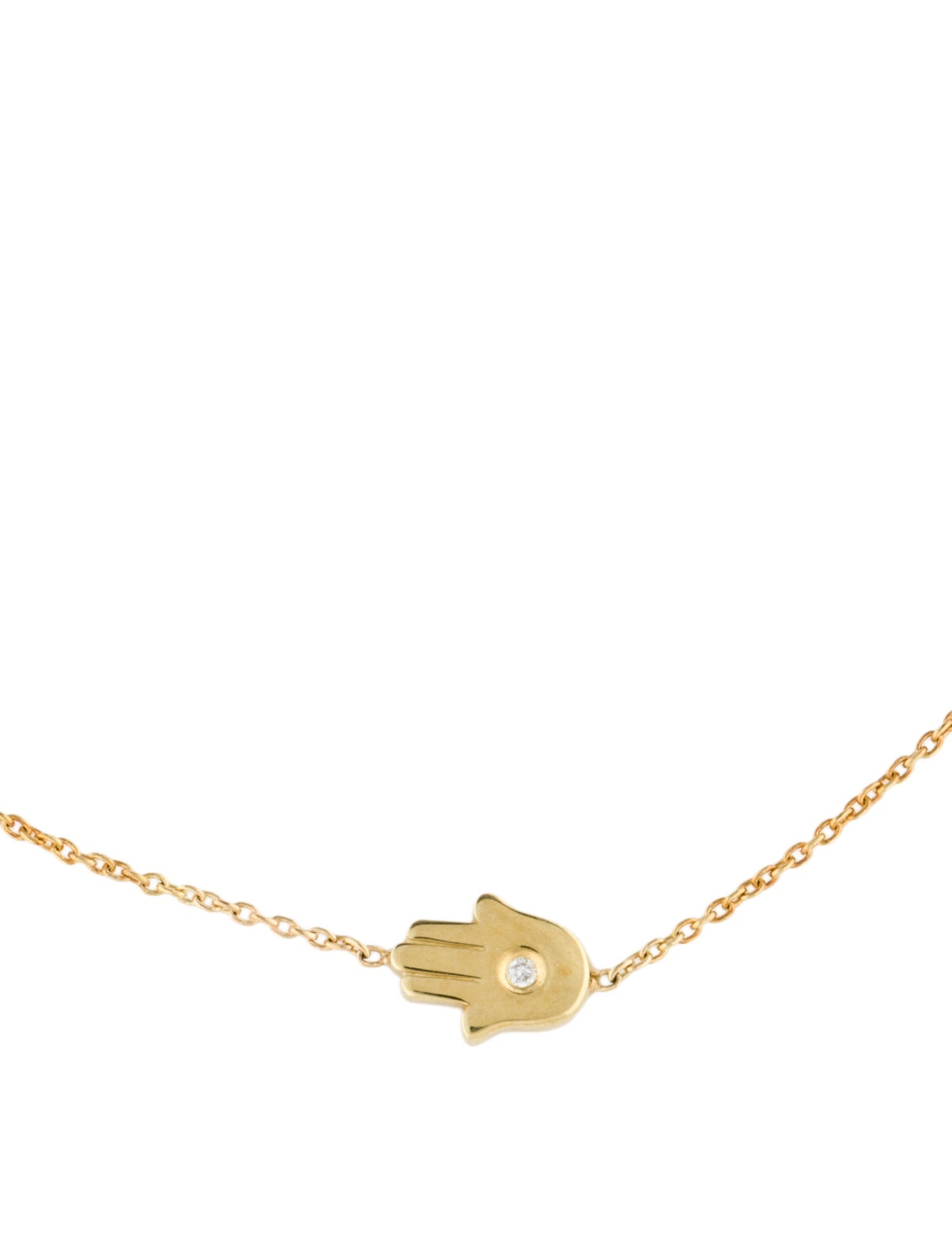 Jennifer Meyer 18K Diamond Hamsa Station Bracelet