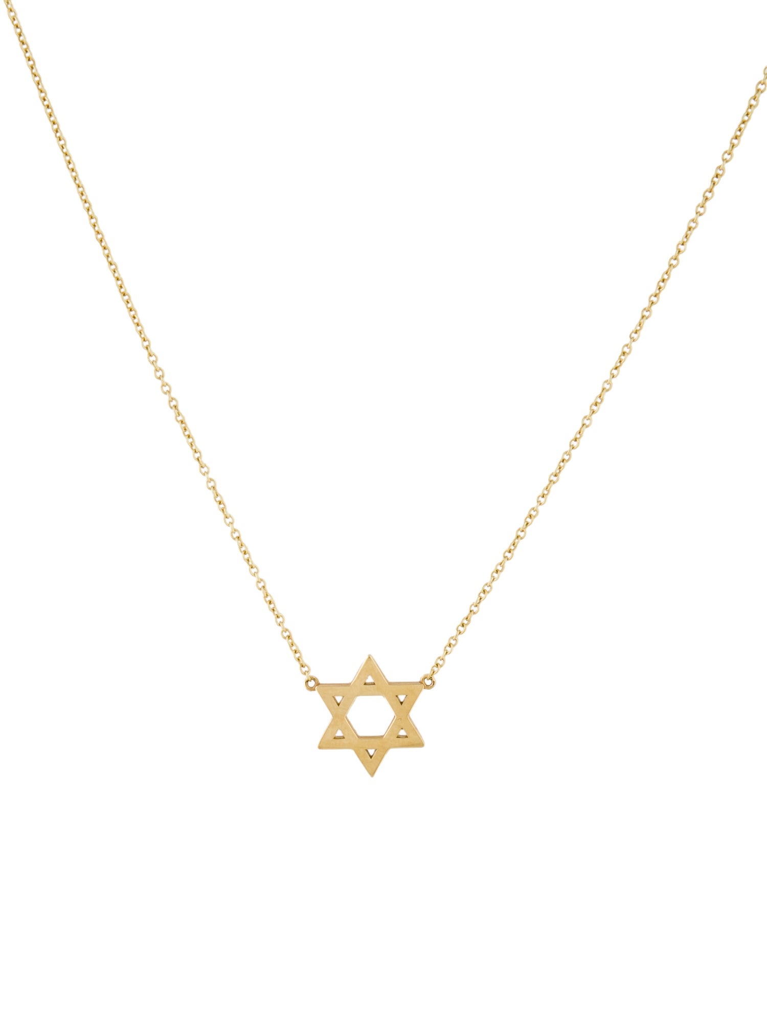 Jennifer Meyer 18K Mini Star of David Pendant Necklace