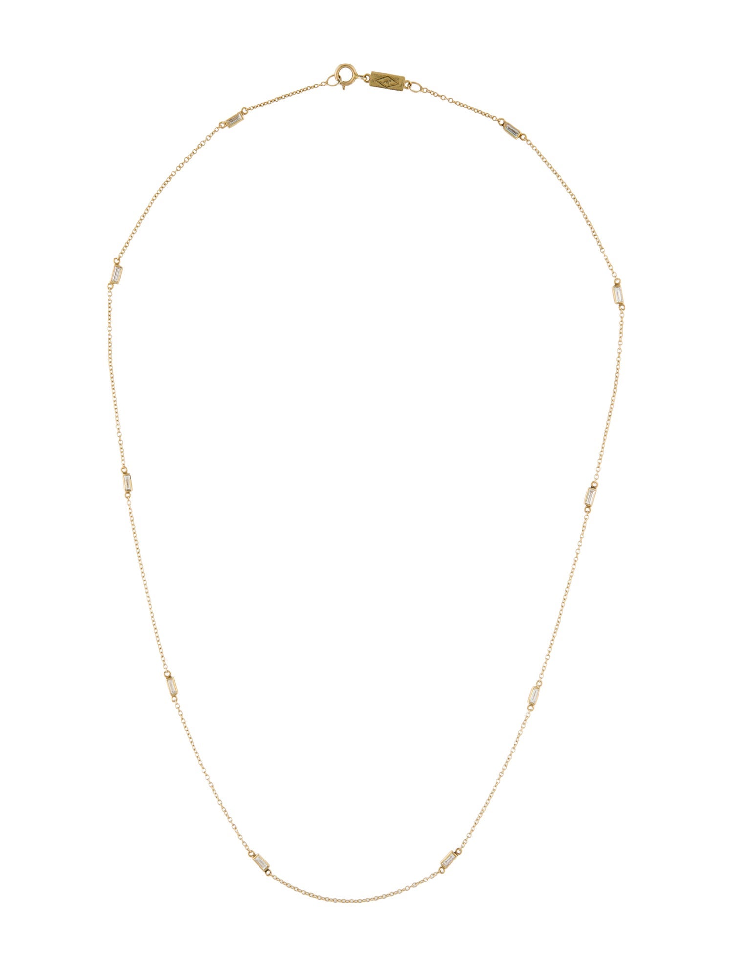 Jennifer Meyer 14K Diamond Station Necklace