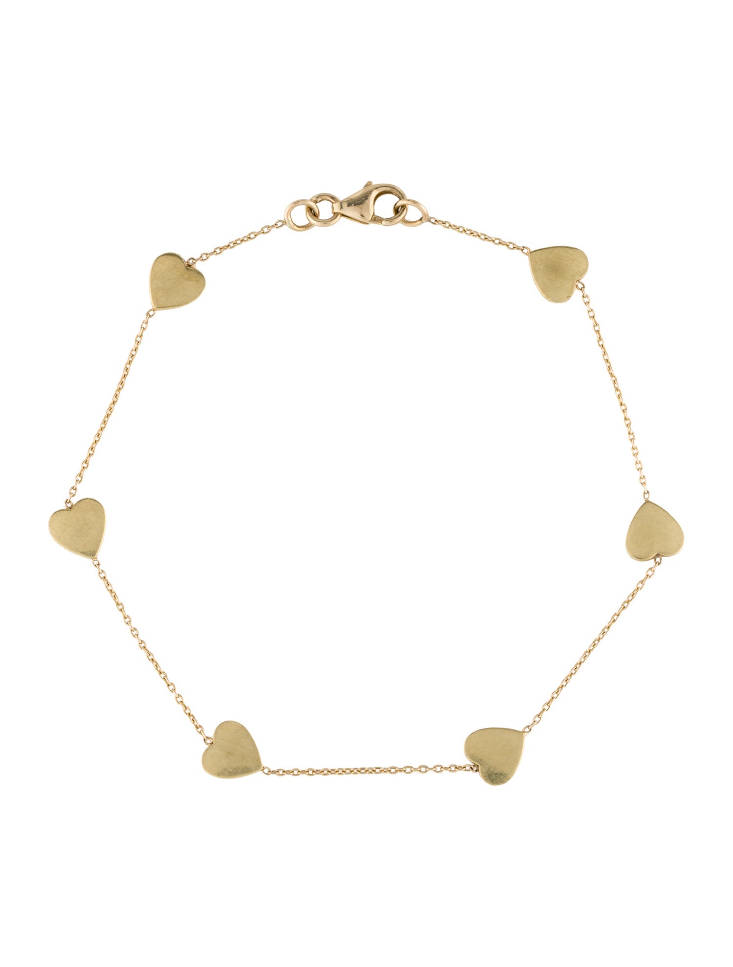 Jennifer Meyer Heart By The Inch Link Bracelet