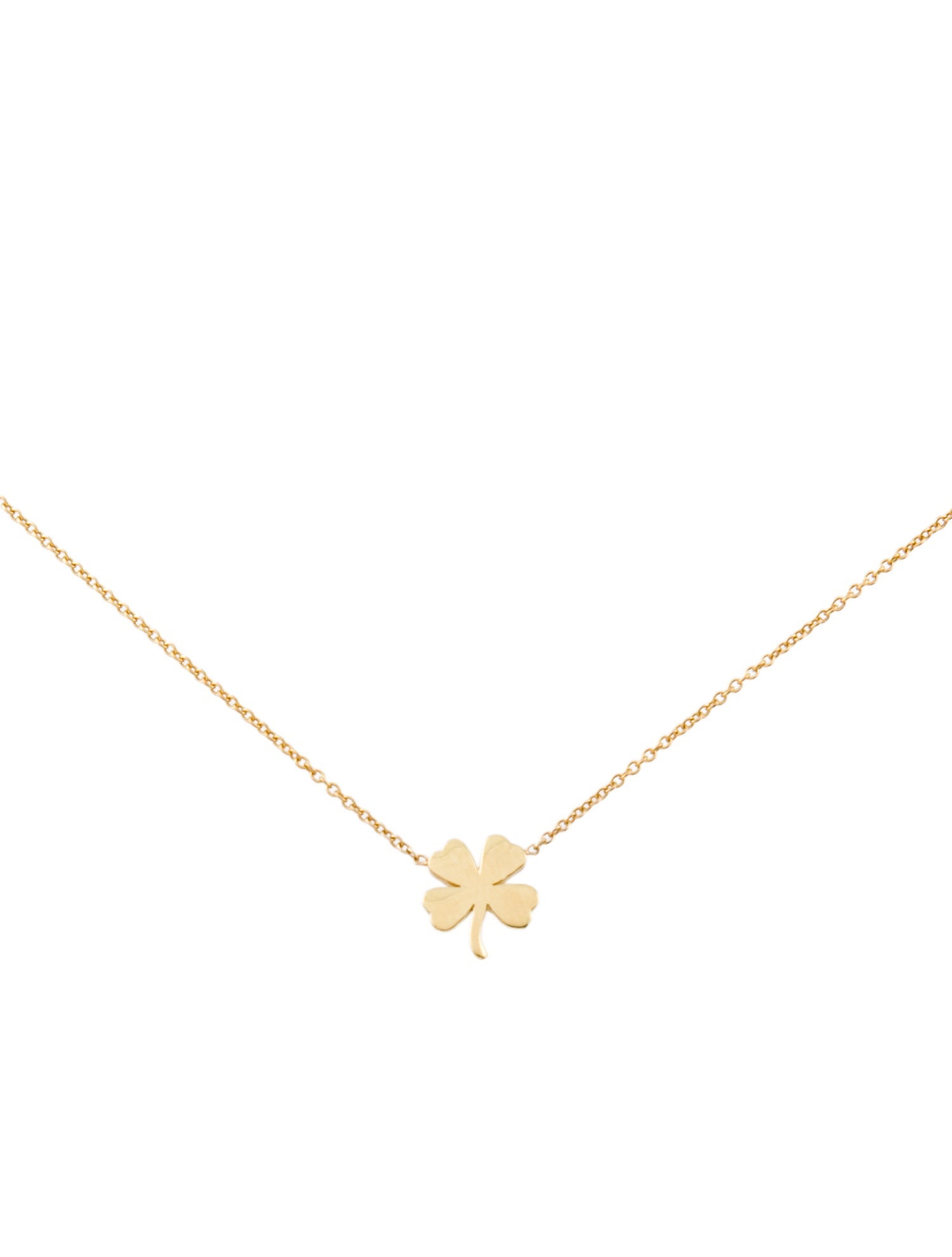 Jennifer Meyer 18K Mini Clover Necklace