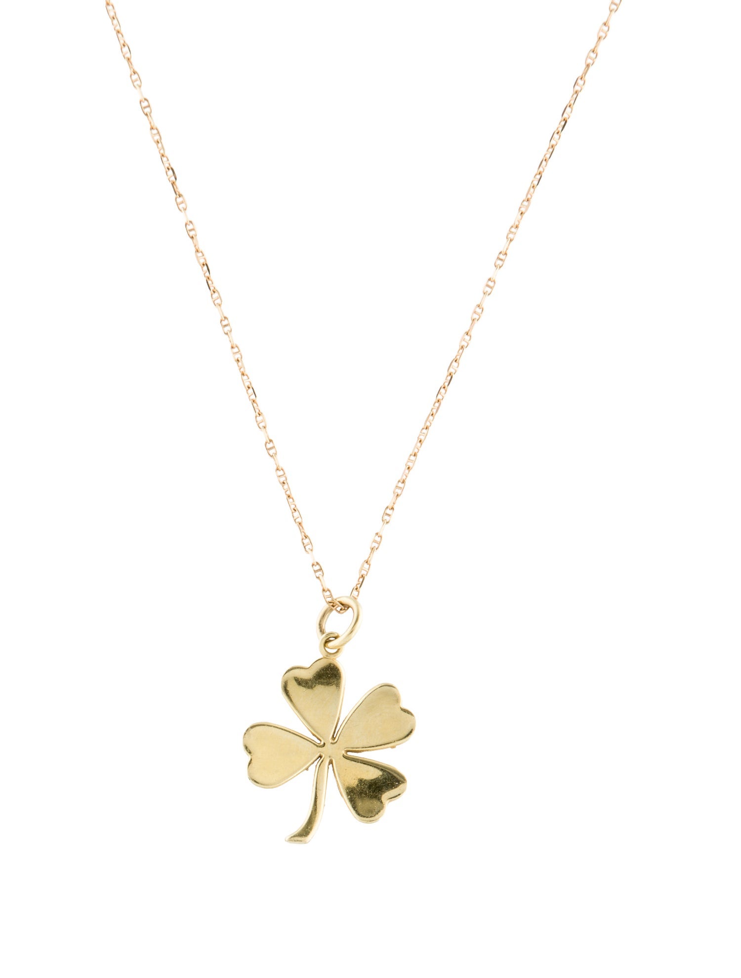Jennifer Meyer 18K Large Clover Pendant Necklace
