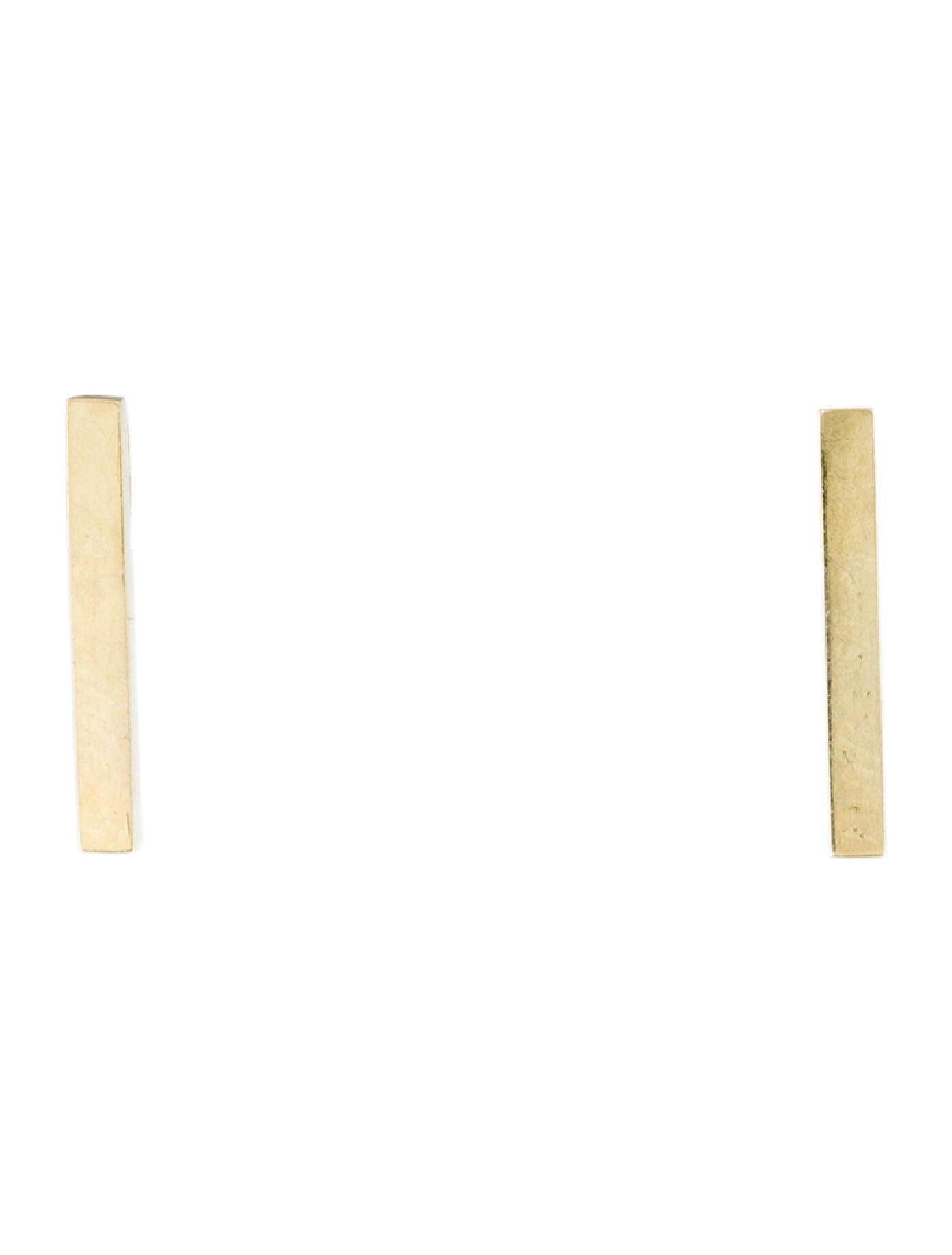 Jennifer Meyer 18K Bar Stud Earrings