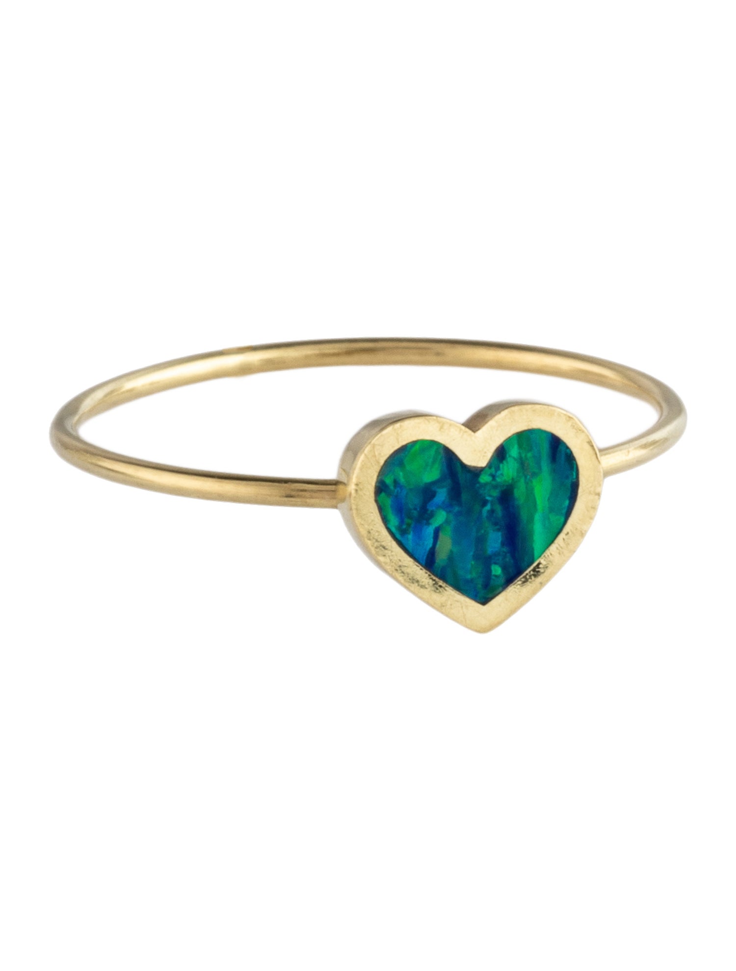 Jennifer Meyer 18K Opal Heart Cocktail Ring