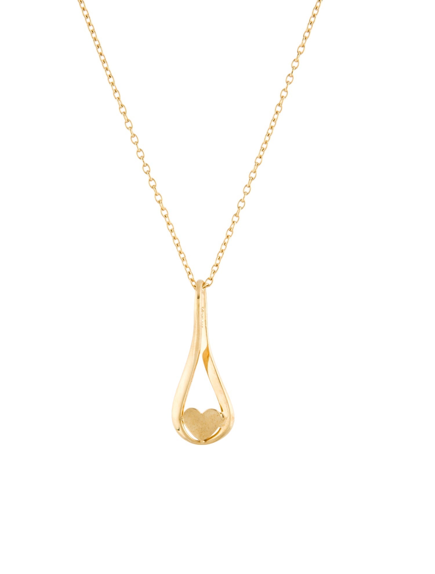 Jewelmak 14K Infinity Heart Pendant Necklace