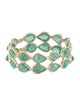 Jewelmak 14K 3.12ctw Emerald Eternity Band