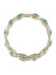 Jewelmak 14K 3.12ctw Emerald Eternity Band
