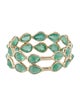 Jewelmak 14K 3.12ctw Emerald Eternity Band