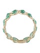 Jewelmak 14K 3.12ctw Emerald Eternity Band