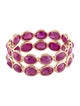 Jewelmak 14K 4.51ctw Ruby Eternity Band